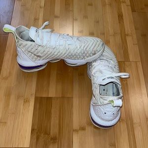 Lightly worn White Lebron high tops